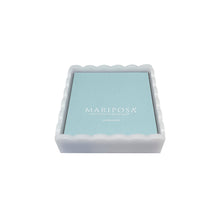 Load image into Gallery viewer, White Scalloped Cocktail Napkin Box with Insert
