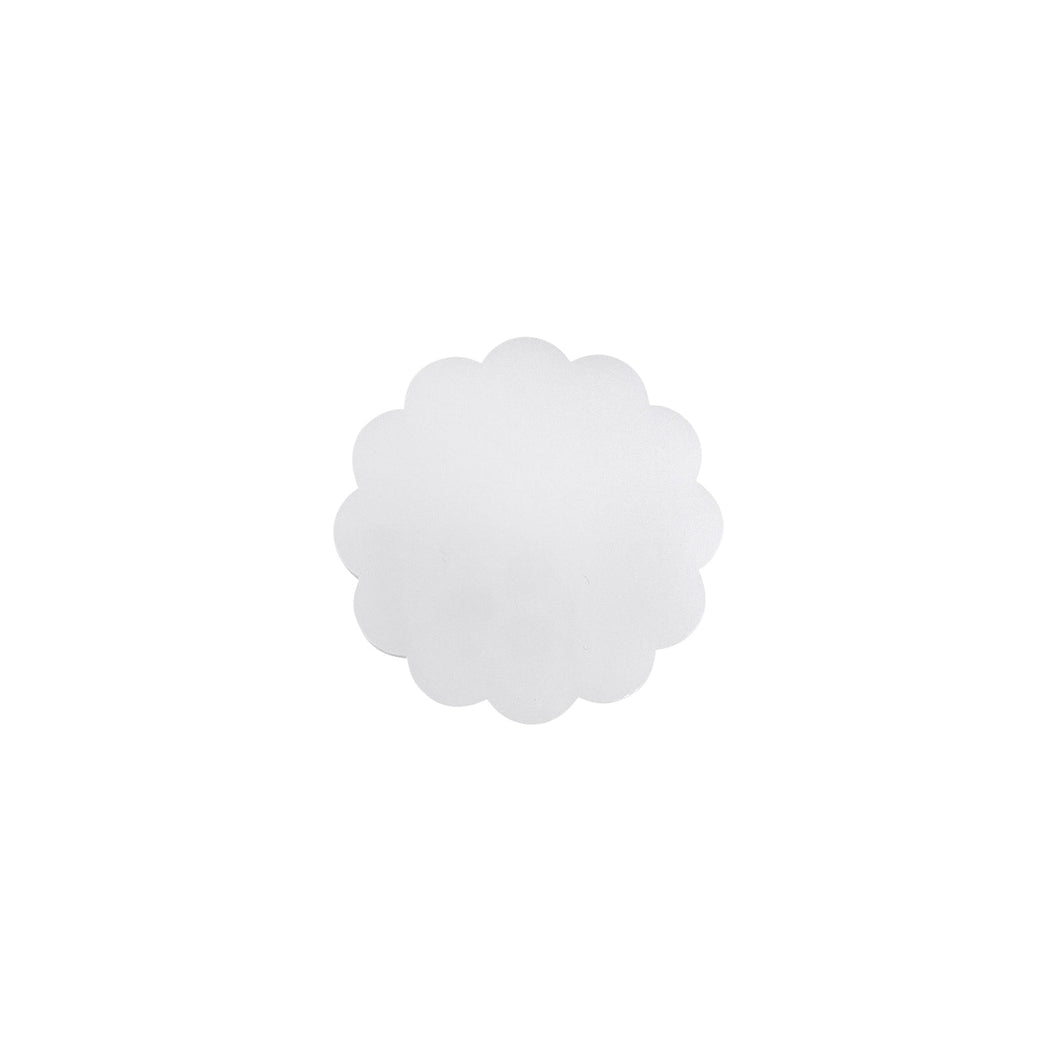White Scallop Acrylic Napkin Weight