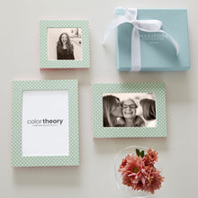 Load image into Gallery viewer, Double Sided Geometric Green and Rosa Pink 4x4 Frame
