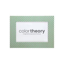 Load image into Gallery viewer, Double Sided Geometric Green and Rosa Pink 4x6 Frame
