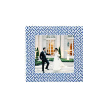 Load image into Gallery viewer, Double Sided Fretwork and Denim Blue 4x4 Frame
