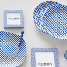 Load image into Gallery viewer, Double Sided Fretwork and Denim Blue 4x4 Frame
