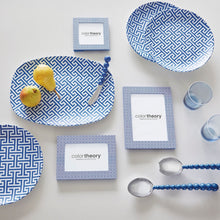Load image into Gallery viewer, Double Sided Fretwork and Denim Blue 4x4 Frame
