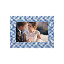 Load image into Gallery viewer, Double Sided Fretwork and Denim Blue 4x6 Frame
