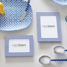 Load image into Gallery viewer, Double Sided Fretwork and Denim Blue 4x6 Frame
