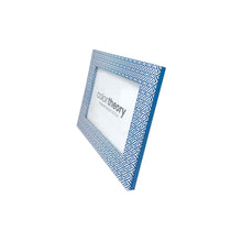 Load image into Gallery viewer, Double Sided Fretwork and Denim Blue 4x6 Frame
