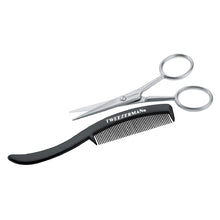 Load image into Gallery viewer, Moustache Scissors and Comb
