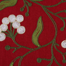 Load image into Gallery viewer, Mistletoe Embroidered Table Runner - 14 X 70
