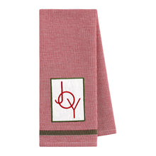 Load image into Gallery viewer, Holiday Greetings Embellished Dishtowel, JOY
