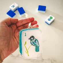 Load image into Gallery viewer, Bird Bam Mahjong Tile Watercolor Acrylic Ornament
