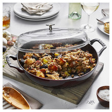 Load image into Gallery viewer, Braiser with Glass Lid 3.4 QT, Grenadine
