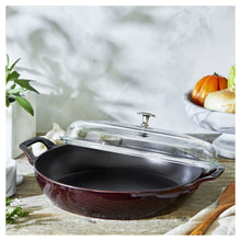 Load image into Gallery viewer, Braiser with Glass Lid 3.4 QT, Grenadine
