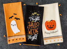 Load image into Gallery viewer, Happy Halloween Embellished Dishtowel
