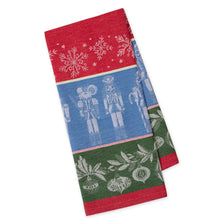 Load image into Gallery viewer, Holiday Nutcrackers Jacquard Dishtowel
