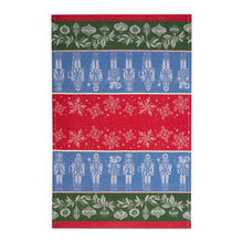 Load image into Gallery viewer, Holiday Nutcrackers Jacquard Dishtowel

