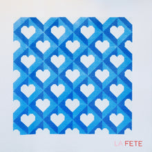 Load image into Gallery viewer, Blue Heart Pillow Hand Painted Needlepoint Canvas

