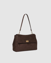 Load image into Gallery viewer, Arden Suede Shoulder Bag, Chocolate
