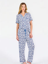 Load image into Gallery viewer, Charlotte Pajama Pants Set | Ivy Script Navy
