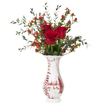 Load image into Gallery viewer, Country Estate Winter Frolic 9" Vase, Ruby
