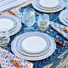 Load image into Gallery viewer, Sitio Stripe Dessert/Salad Plate, Delft Blue
