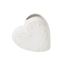 Load image into Gallery viewer, Heart Vase, 6" |  Whitewash
