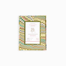 Load image into Gallery viewer, Hand Marbled Tabletop Picture Frame, Moss Mountain
