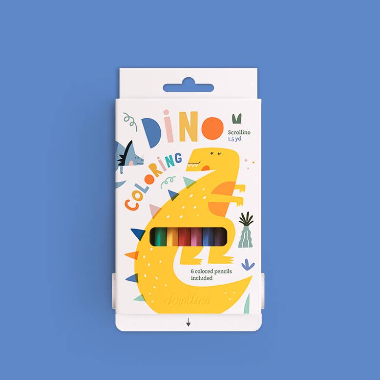 Dino Scrollino Coloring Set