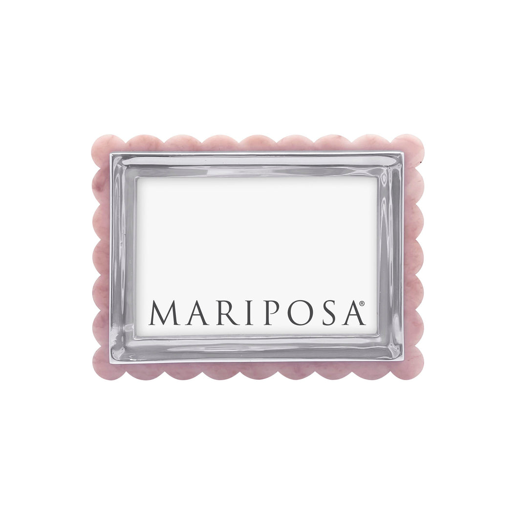 PInk Scallop Signature Frame, 4x6