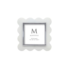 Load image into Gallery viewer, Mod White Acrylic Scallop 4x4 Frame
