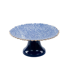 Load image into Gallery viewer, Shagreen Enameled Cake Stand, Md
