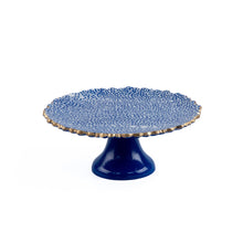 Load image into Gallery viewer, Shagreen Enameled Cake Stand, Md
