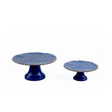 Load image into Gallery viewer, Shagreen Enameled Cake Stand, Md
