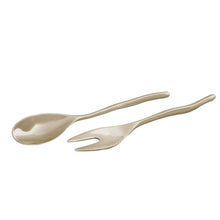 Load image into Gallery viewer, SIERRA MODERN Maia Large Salad Servers, Shiny Gold
