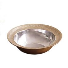 Load image into Gallery viewer, SIERRA MODERN Nassau Large Bowl, Silver &amp; Gold
