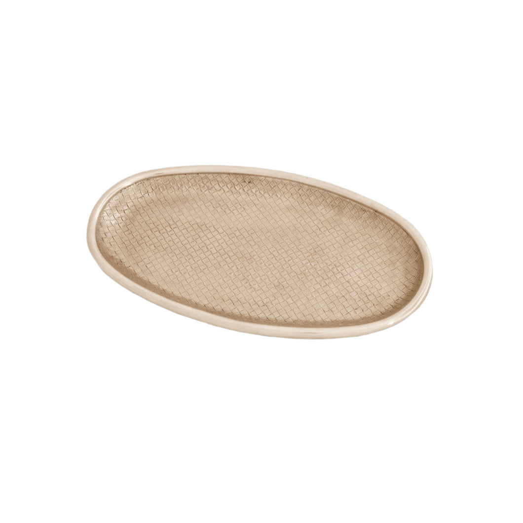 SIERRA MODERN Nassau Oval Platter, Gold