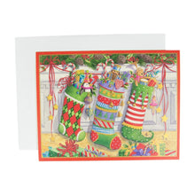 Load image into Gallery viewer, Three Stockings Classic Boxed Christmas Cards, Set of 15
