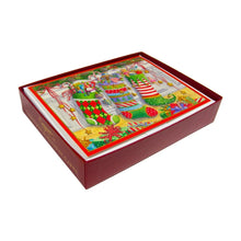 Load image into Gallery viewer, Three Stockings Classic Boxed Christmas Cards, Set of 15

