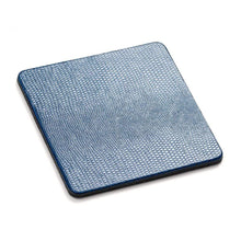 Load image into Gallery viewer, Square Lizard Coasters in Navy, Set of 8
