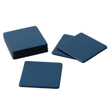Load image into Gallery viewer, Square Lizard Coasters in Navy, Set of 8
