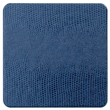 Load image into Gallery viewer, Square Lizard Coasters in Navy, Set of 8
