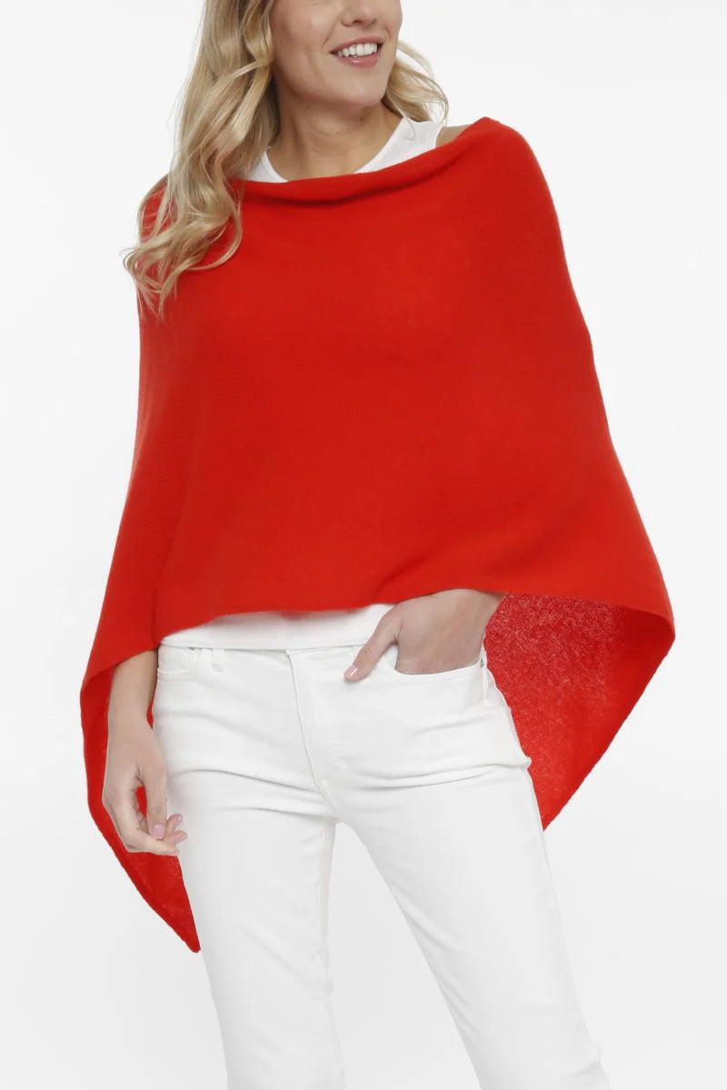 Cashmere Topper, Sizzle Red