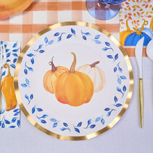 Load image into Gallery viewer, Harvest Blues Wavy Dinner Plate, Package of 8
