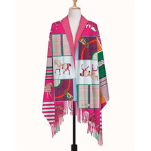 Load image into Gallery viewer, Equestrian Scarf Wrap, Pink
