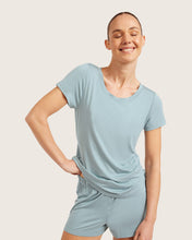 Load image into Gallery viewer, Goodnight Sleep Tee, Mineral Blue
