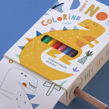 Load image into Gallery viewer, Dino Scrollino Coloring Set
