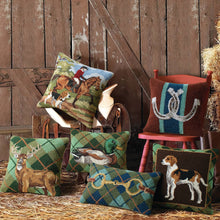 Load image into Gallery viewer, Gingham Snaffle Hook Pillow

