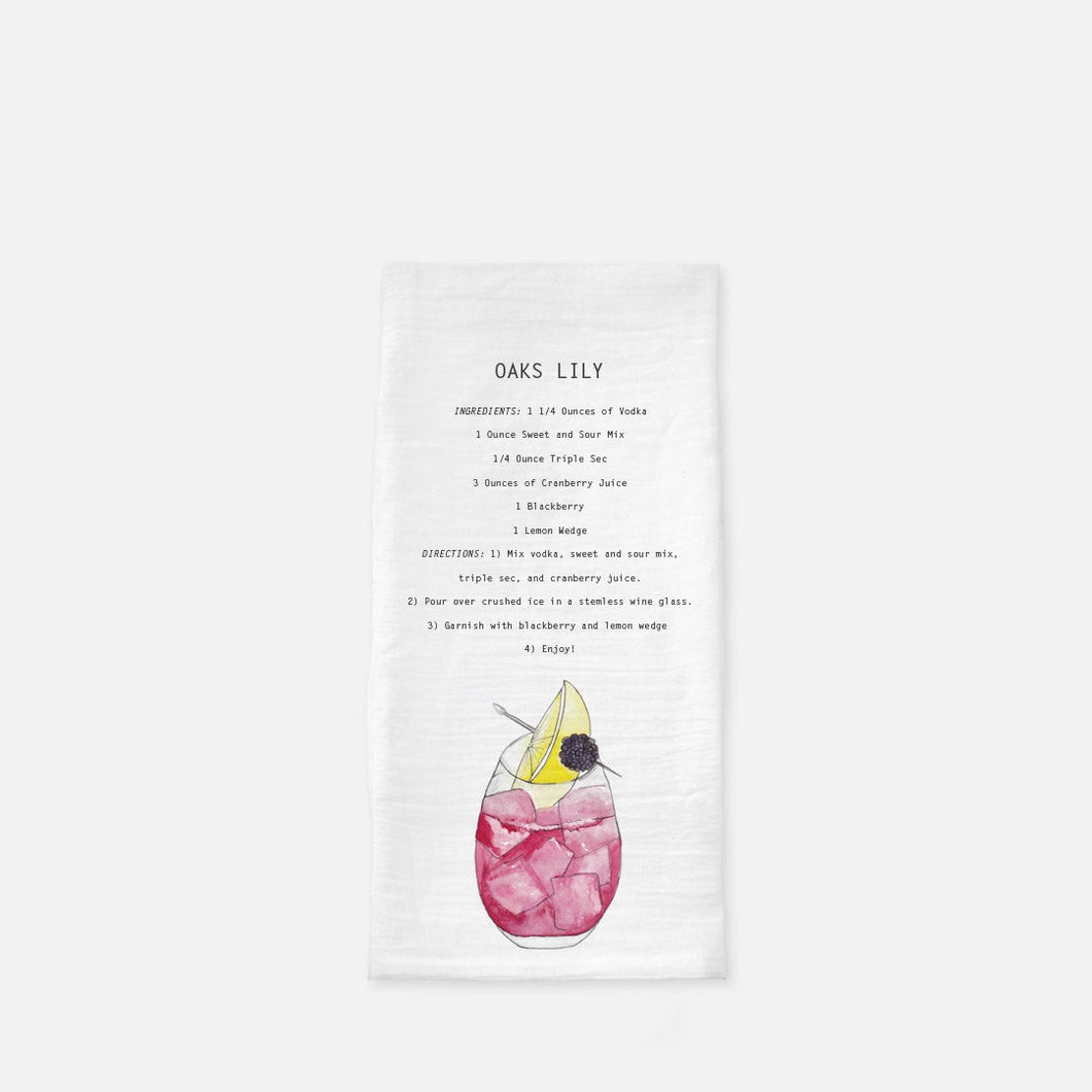 Oaks Lily Recipe Towel