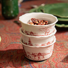 Load image into Gallery viewer, Country Estate Winter Frolic Ramekin, Ruby
