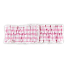 Load image into Gallery viewer, Plush Spa Wrap &amp; Headband Set, Pink Gingham
