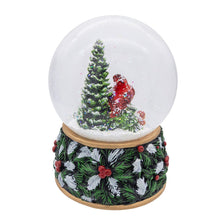 Load image into Gallery viewer, Cardinal Musical Snow Globe
